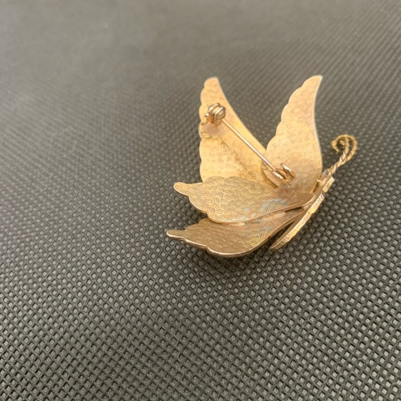 Cloisonné Enamel Butterfly Brooch - Picture 8 of 14